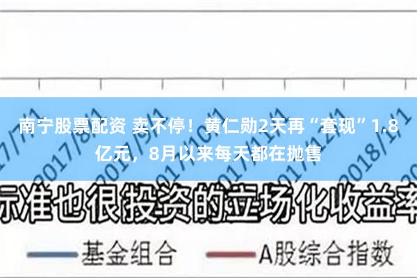 南宁股票配资 卖不停！黄仁勋2天再“套现”1.8亿元，8月以来每天都在抛售