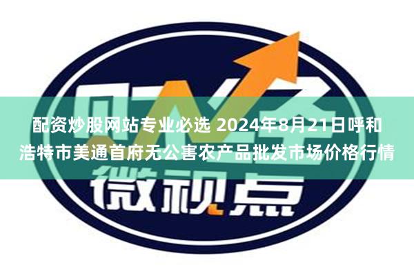 配资炒股网站专业必选 2024年8月21日呼和浩特市美通首府无公害农产品批发市场价格行情