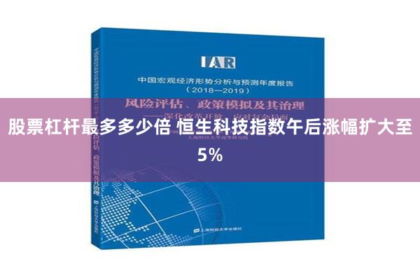 股票杠杆最多多少倍 恒生科技指数午后涨幅扩大至5%