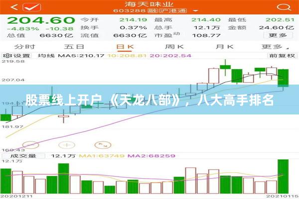 股票线上开户 《天龙八部》，八大高手排名